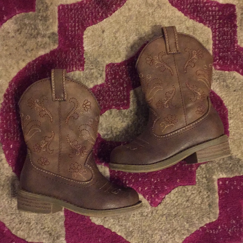 Toddler Girl Cowboy Boots, Size 6, Cat & Jack